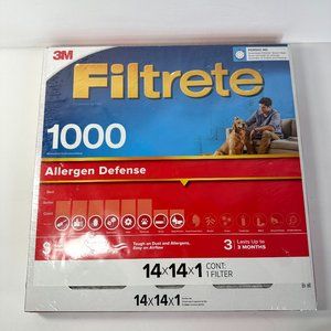 3M Allergen Filtrete Filter New 1000 14 x 14 x 1
